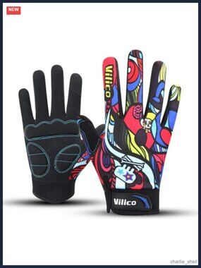 Full Finger Cycling Gloves Padded Touchscreen Bike Gloves